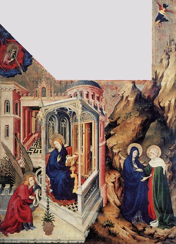 BROEDERLAM, Melchior The Annunciation and the Visitation d